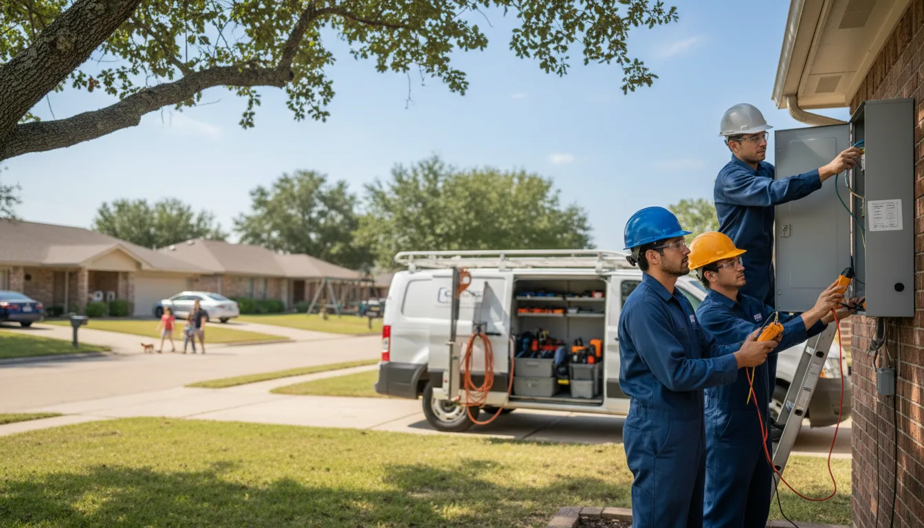 Certified electrician providing emergency electrical services in Tulsa, OK